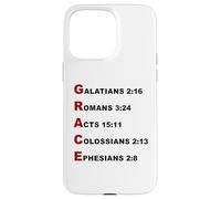 Grace Acrostic - 5 Christian Faith Bible Verse Scriptures Coque pour iPhone 15 Pro Max