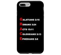 Grace Acrostic - 5 Christian Faith Bible Verse Scriptures Coque pour iPhone 7 Plus/8 Plus