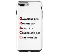 Grace Acrostic - 5 Christian Faith Bible Verse Scriptures Coque pour iPhone 7 Plus/8 Plus