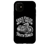 Grâce Alimentée Miséricorde Vérité Chrétien Motard Coque pour iPhone 11