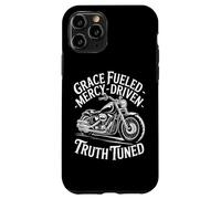 Grâce Alimentée Miséricorde Vérité Chrétien Motard Coque pour iPhone 11 Pro