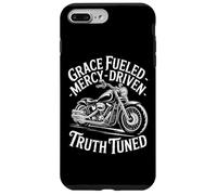 Grâce Alimentée Miséricorde Vérité Chrétien Motard Coque pour iPhone 7 Plus/8 Plus