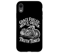 Grâce Alimentée Miséricorde Vérité Chrétien Motard Coque pour iPhone XR