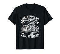 Grâce Alimentée Miséricorde Vérité Chrétien Motard T-Shirt