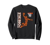 Grâce au Christ, Tout est Possible | Basketball chrétien Sweatshirt