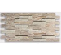 Grace Baltic Panneaux muraux 3D pour décoration murale intérieure, panneaux en PVC minces et flexibles non collants, tatouages de décoration murale d'intérieur, matériau PVC 3D (16 pièces/7,52 m²)