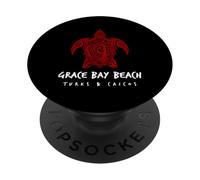 Grace Bay Beach Île Tribal des Tortues de mer Turks and Caicos PopSockets PopGrip Adhésif