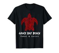 Grace Bay Beach Île Tribal des Tortues de mer Turks and Caicos T-Shirt