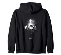 Grace by Grace Alone Ephesians 2 8 Croix Sweat à Capuche