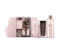 Grace Cole Set de soins pour le corps dans une trousse à cosmétiques - Rose & Pivoine, 4pcs