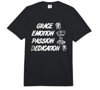 Grâce Emotion Passion Dévouement Ballerine Ballet Comfort Colors Adult Heavyweight T-Shirt