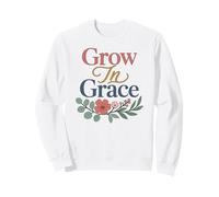 Grace Floral Verse de la Bible chrétienne Sweatshirt
