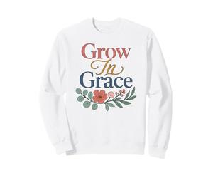 Grace Floral Verse de la Bible chrétienne Sweatshirt