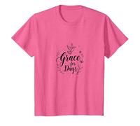 Grace for Days Colombe inspirante, Jésus T-Shirt, Enfant, Rose chiné, 4 Ans