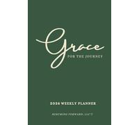 Grace For The Journey 2026 Weekly Planner W/ Journal - Green | 6 x 9in