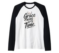 Grace gagne à Chaque Fois Manche Raglan