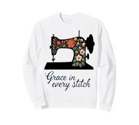 Grace in Every Stitch Couture Florale Sweatshirt