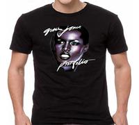 Grace Jones Portofolio Men's T Shirt O-Neck Funny Tee Short Sleeve Black M