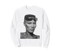 Grace Jones Singer Warm Leathering Era 1980 Allan Ballard Sweatshirt