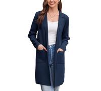 GRACE KARIN Gillet Long Femme Manche Longue Cardigan Manteau Ouvert Chic et Elegant