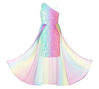 GRACE KARIN Robe à Sequins Asymétrique sans Manches Une épaule pour Petite Fille en Ligne