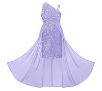 GRACE KARIN Robe à Sequins Asymétrique sans Manches Une épaule pour Petite Fille en Ligne