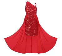 GRACE KARIN Robe à Sequins Asymétrique sans Manches Une épaule pour Petite Fille en Ligne