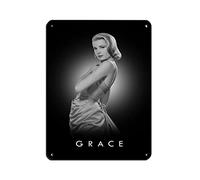 Grace Kelly 20th Century Actrice Art 1 Plaque en métal vintage pour pub, club, café, bar, décoration murale 30 x 40 cm