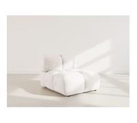 Grace - module d'assise en velours texturé - Beige