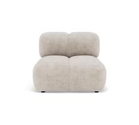 Grace - module d'assise en velours texturé - Beige