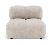 Grace - module d'assise en velours texturé - Beige