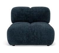 Grace - module d'assise en velours texturé - Bleu