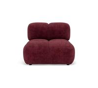 Grace - module d'assise en velours texturé - Prune