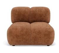 Grace - module d'assise en velours texturé - Rouille