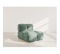 Grace - module d'assise en velours texturé - Vert