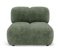 Grace - module d'assise en velours texturé - Vert sauge