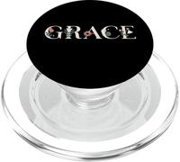 Grace Name Fleur personnalisée Botanique Femme Fille PopSockets PopGrip pour MagSafe