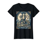Grace O'Malley - La Reine Pirate d'Irlande Histoire Irlandaise T-Shirt Graphique avec Valeur