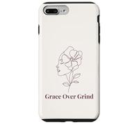 Grace Over Grind Soft Life Motivation pour Le Bien-être des Femmes Coque pour iPhone 7 Plus/8 Plus