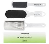 Grace & Stella Lime À Pied Pour Pédicure et Pieds Doux Avec 2x limes À Pied Double Face + 1 Râpe À Pied Colossale Pour Pédicure (3 pièces)