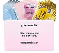Grace & Stella - Masque Yeux [72 Paires, Bleu] Patch Yeux Anti Cernes en Gel - Réduit les Cernes Sous les Yeux, Anti Poche Sous les Yeux - Vegan & Cruelty-Free