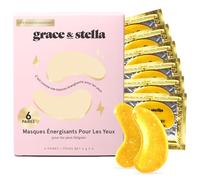 grace & stella - Masque Yeux Primé Patch Yeux Anti Cernes en Gel - Réduit les Cernes Sous les Yeux, Anti Rides et Poche - Vegan & Cruelty-Free [6 Paires, Or]