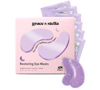Grace & Stella Patch Yeux [Violets - 48 Paires] au Rétinol Pour Cernes Sous les Yeux Masque Yeux pour les Yeux Gonflés - Vegan, Sans Cruauté