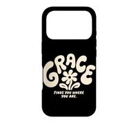 Grace Vous Trouve là où Vous êtes Christian Groovy Religious Coque pour iPhone 17 Pro