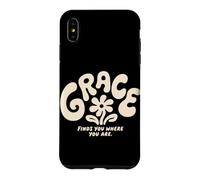 Grace Vous Trouve là où Vous êtes Christian Groovy Religious Coque pour iPhone XS Max
