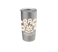 Grace vous trouve là où vous êtes Christian Groovy Religious Gobelet isotherme en acier inoxydable double paroi