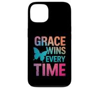 Grace Wins Every Time Citation Religieuse Foi chrétienne Coque pour iPhone 13