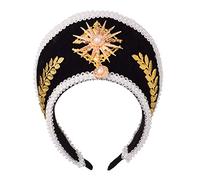 GRACEART Anne Boleyn Bonnet Pièce de Tête Élisabéthaine Couvre-Tête Tudor Couronne de Cour Chapelier