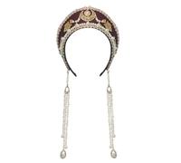 GRACEART Anne Boleyn Chapeau Couvre-tête Couvre-tête élisabéthain Couronne Tudor Coronet Bonnet Chapeau