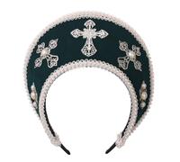 GRACEART Anne Boleyn Chapeau élisabéthain Tudor Coronet Hood Hat